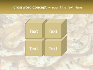 A Close Up Of A Plate Of Food With Potatoes PowerPoint Template