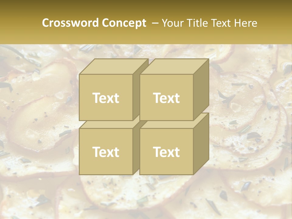 A Close Up Of A Plate Of Food With Potatoes PowerPoint Template