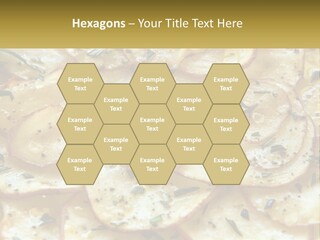 A Close Up Of A Plate Of Food With Potatoes PowerPoint Template