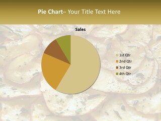 A Close Up Of A Plate Of Food With Potatoes PowerPoint Template