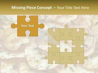 A Close Up Of A Plate Of Food With Potatoes PowerPoint Template