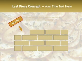 A Close Up Of A Plate Of Food With Potatoes PowerPoint Template