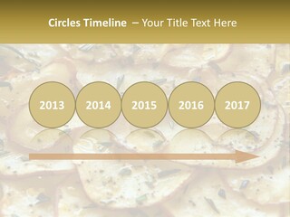 A Close Up Of A Plate Of Food With Potatoes PowerPoint Template