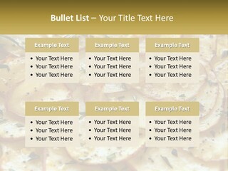 A Close Up Of A Plate Of Food With Potatoes PowerPoint Template