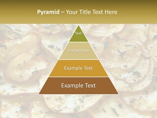 A Close Up Of A Plate Of Food With Potatoes PowerPoint Template