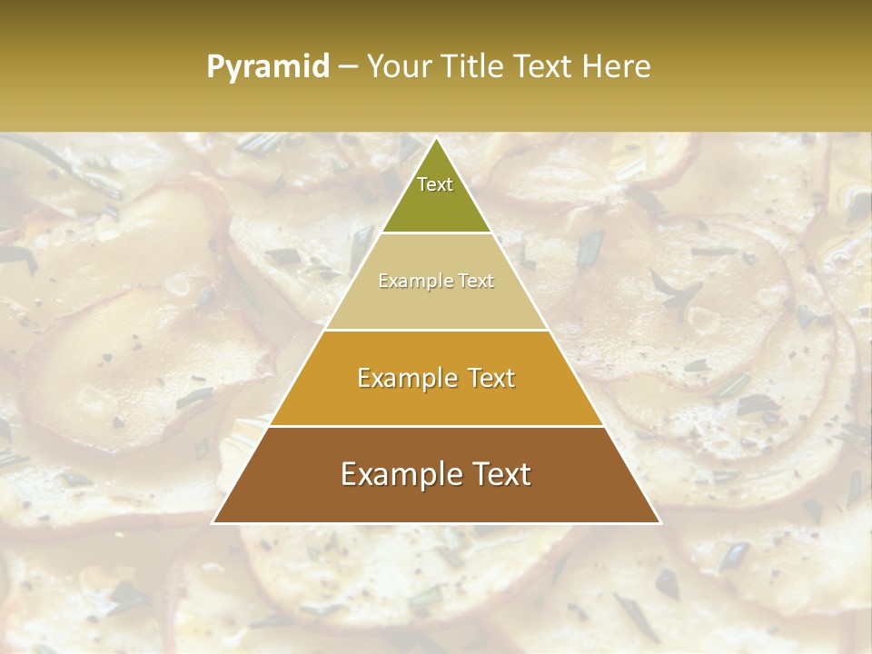 A Close Up Of A Plate Of Food With Potatoes PowerPoint Template