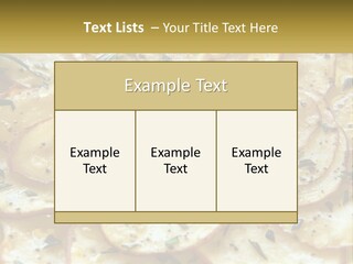 A Close Up Of A Plate Of Food With Potatoes PowerPoint Template