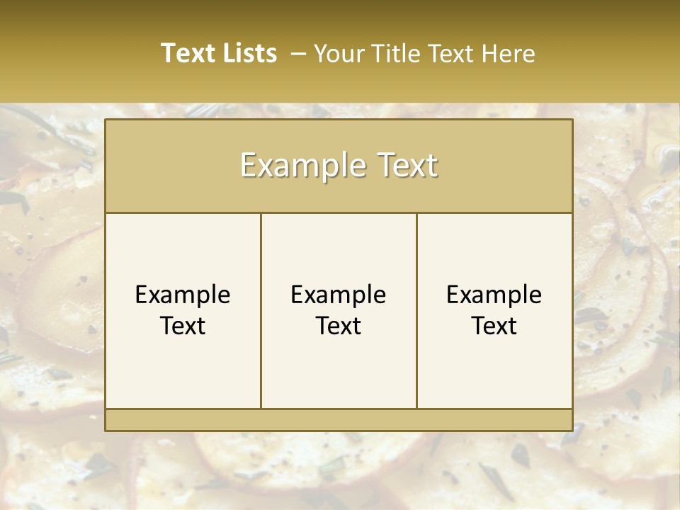 A Close Up Of A Plate Of Food With Potatoes PowerPoint Template