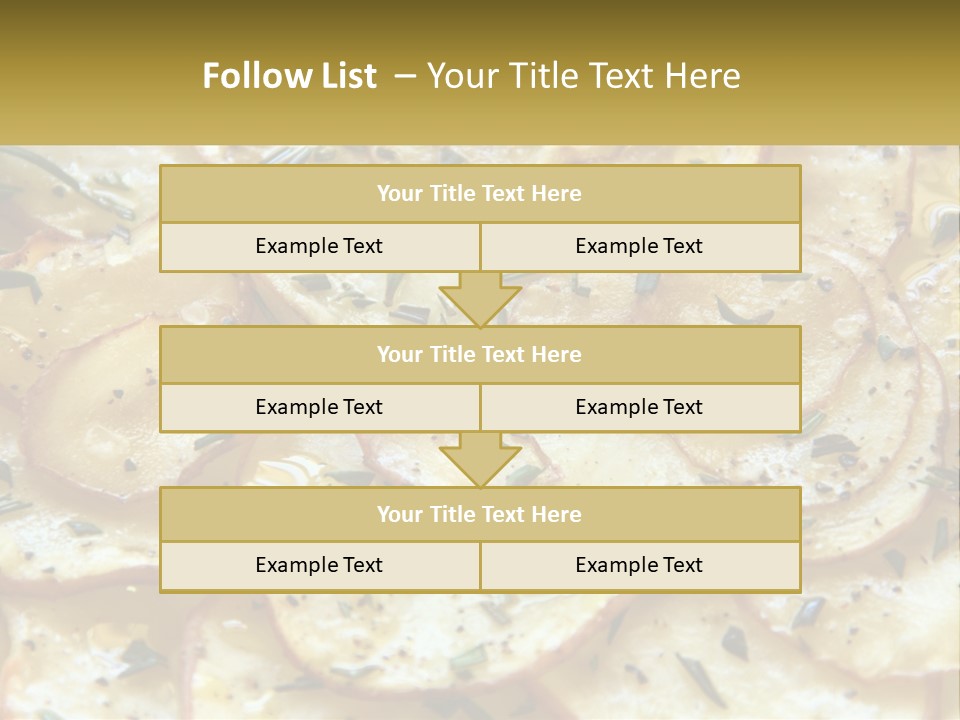 A Close Up Of A Plate Of Food With Potatoes PowerPoint Template