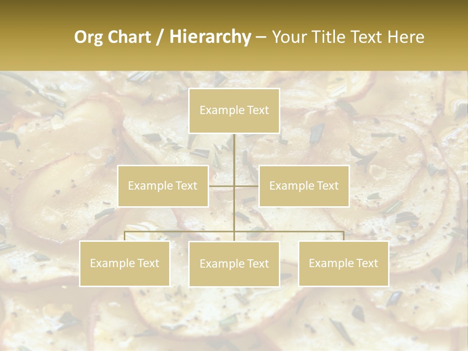 A Close Up Of A Plate Of Food With Potatoes PowerPoint Template