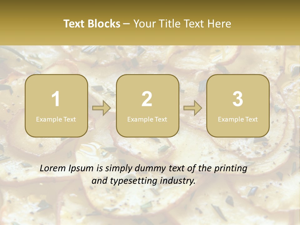 A Close Up Of A Plate Of Food With Potatoes PowerPoint Template