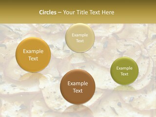 A Close Up Of A Plate Of Food With Potatoes PowerPoint Template