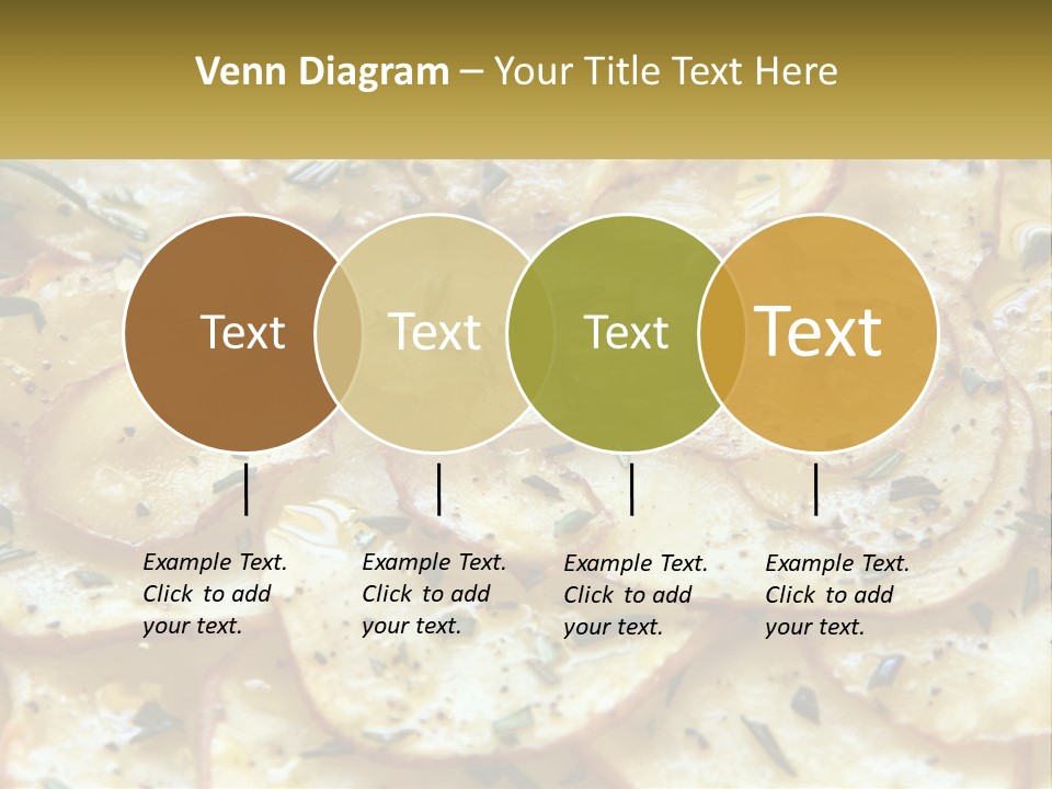 A Close Up Of A Plate Of Food With Potatoes PowerPoint Template