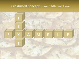 A Close Up Of A Plate Of Food With Potatoes PowerPoint Template