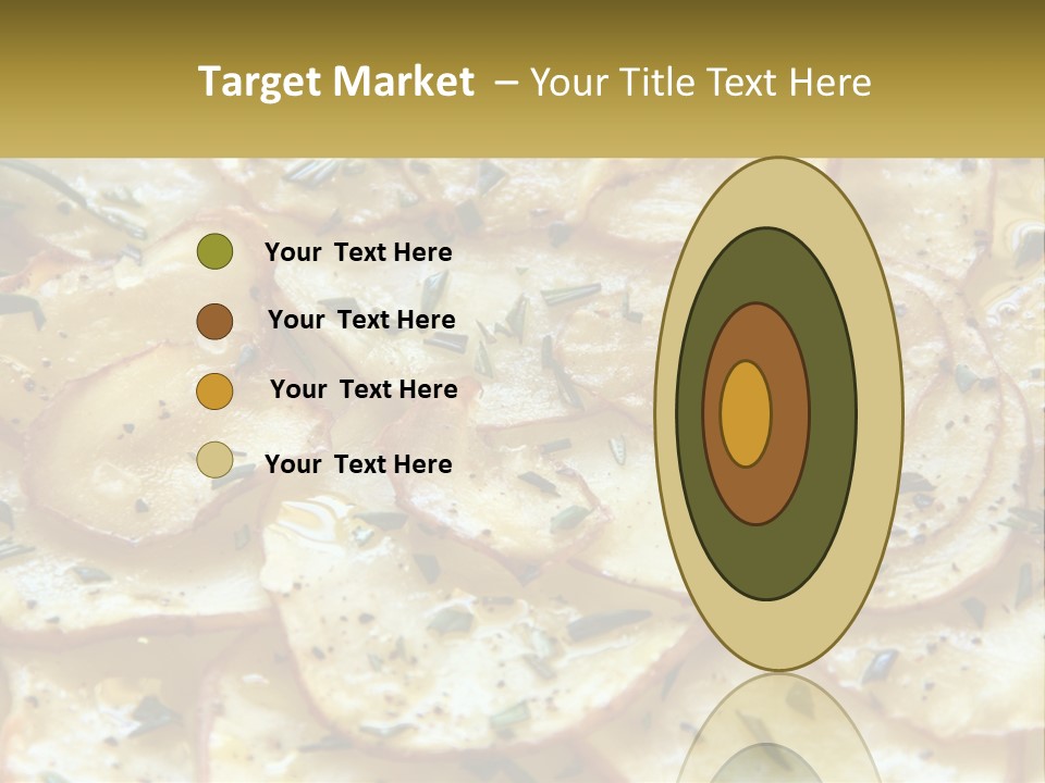 A Close Up Of A Plate Of Food With Potatoes PowerPoint Template