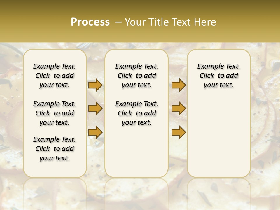 A Close Up Of A Plate Of Food With Potatoes PowerPoint Template