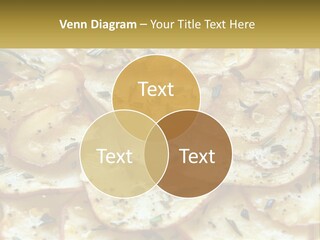 A Close Up Of A Plate Of Food With Potatoes PowerPoint Template