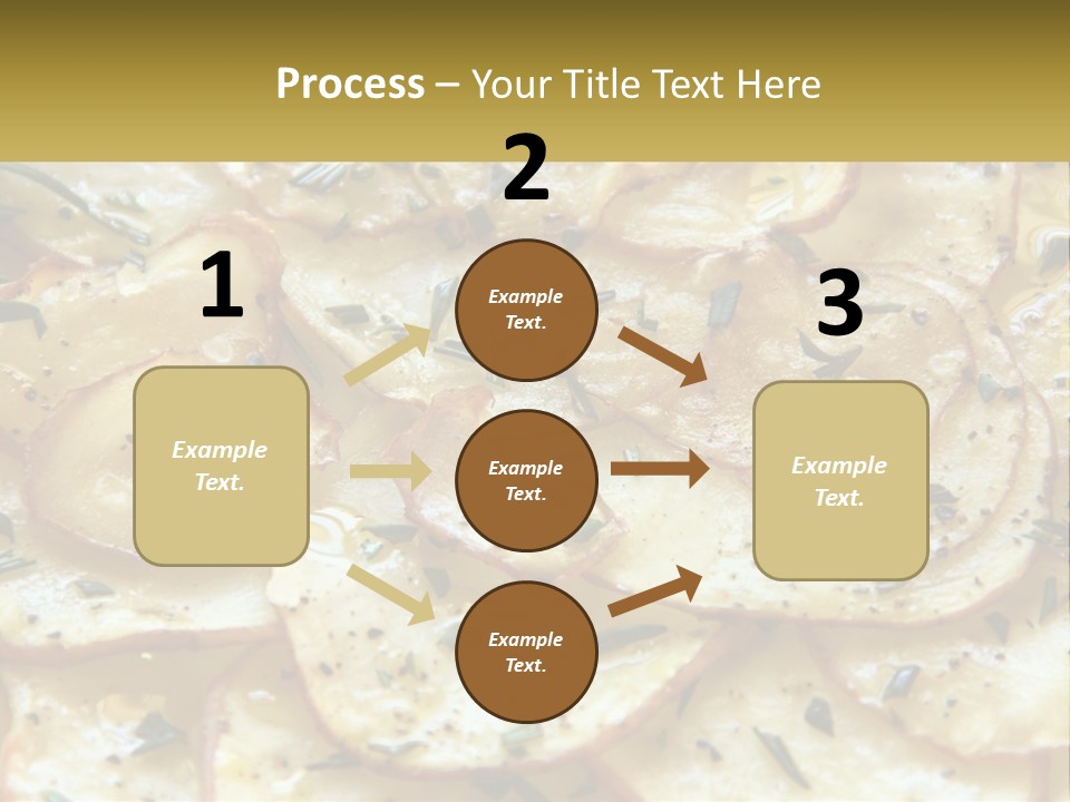A Close Up Of A Plate Of Food With Potatoes PowerPoint Template