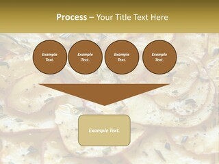 A Close Up Of A Plate Of Food With Potatoes PowerPoint Template
