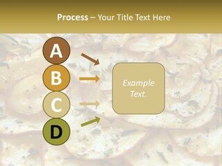 A Close Up Of A Plate Of Food With Potatoes PowerPoint Template