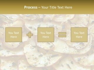A Close Up Of A Plate Of Food With Potatoes PowerPoint Template