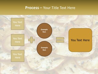 A Close Up Of A Plate Of Food With Potatoes PowerPoint Template