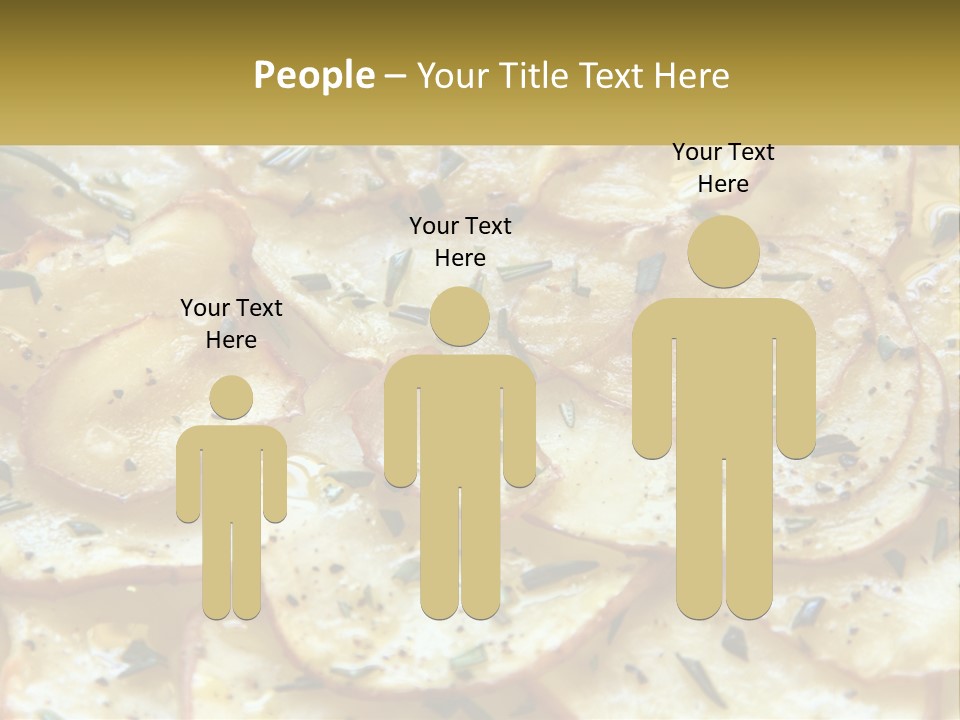 A Close Up Of A Plate Of Food With Potatoes PowerPoint Template