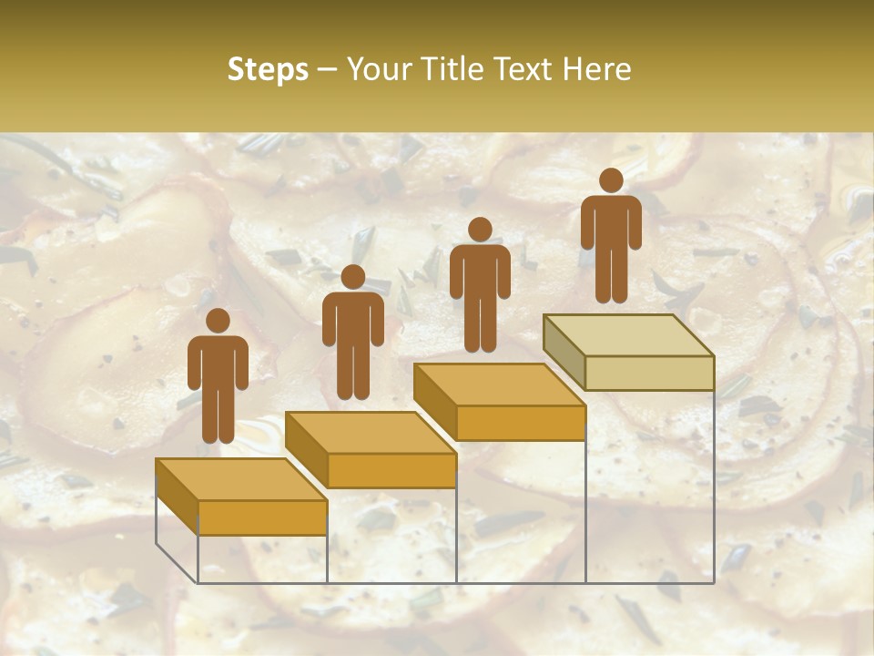 A Close Up Of A Plate Of Food With Potatoes PowerPoint Template