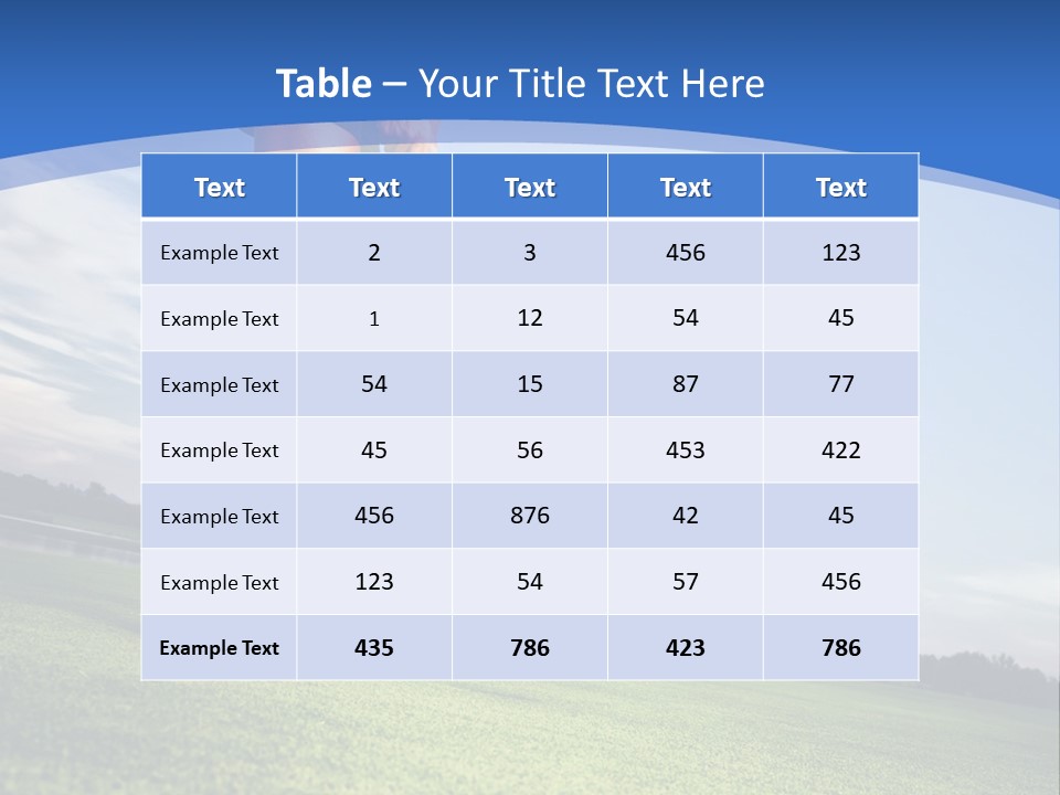 A Woman Putting A Golf Ball On The Green PowerPoint Template