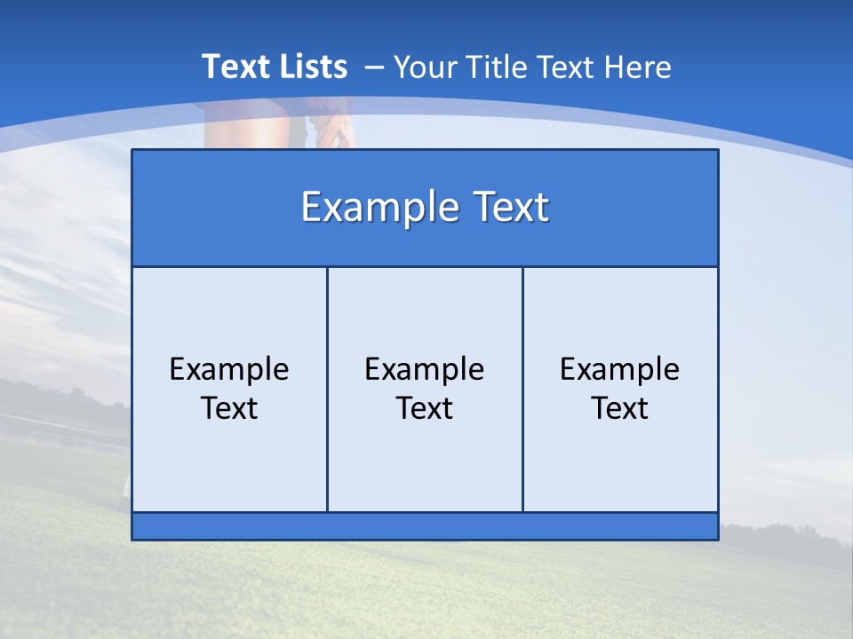 A Woman Putting A Golf Ball On The Green PowerPoint Template