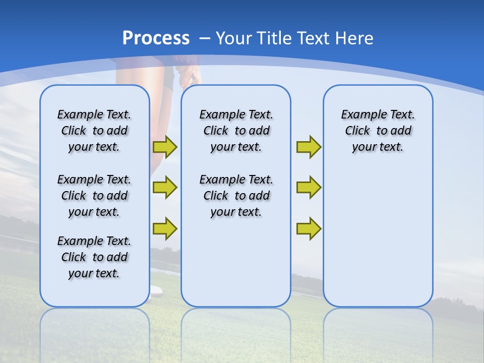 A Woman Putting A Golf Ball On The Green PowerPoint Template