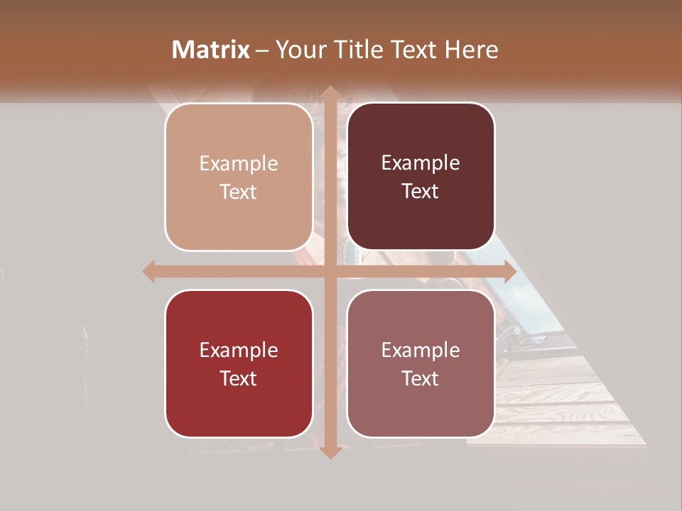 A Woman Sitting On A Bed Looking Out Of A Window PowerPoint Template