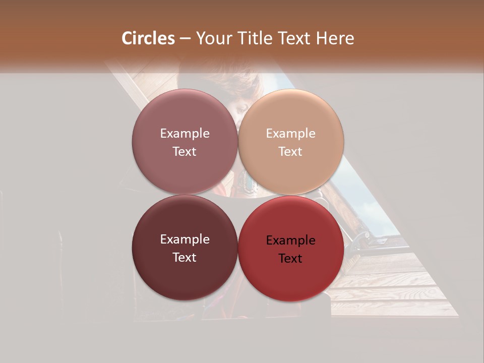 A Woman Sitting On A Bed Looking Out Of A Window PowerPoint Template