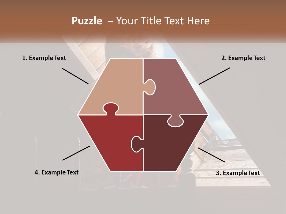 A Woman Sitting On A Bed Looking Out Of A Window PowerPoint Template