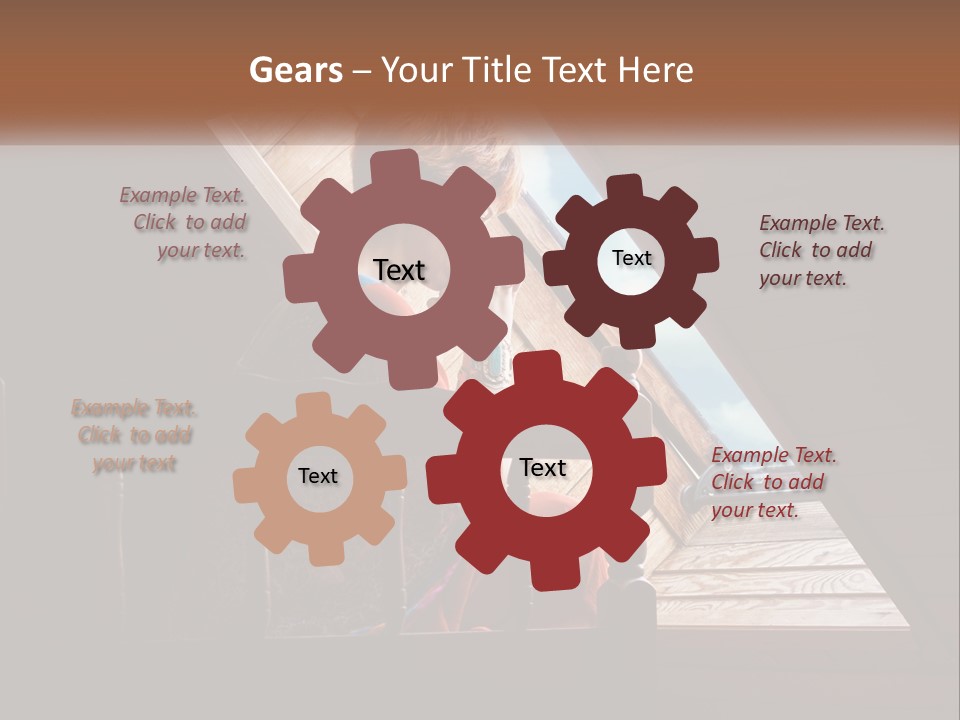 A Woman Sitting On A Bed Looking Out Of A Window PowerPoint Template