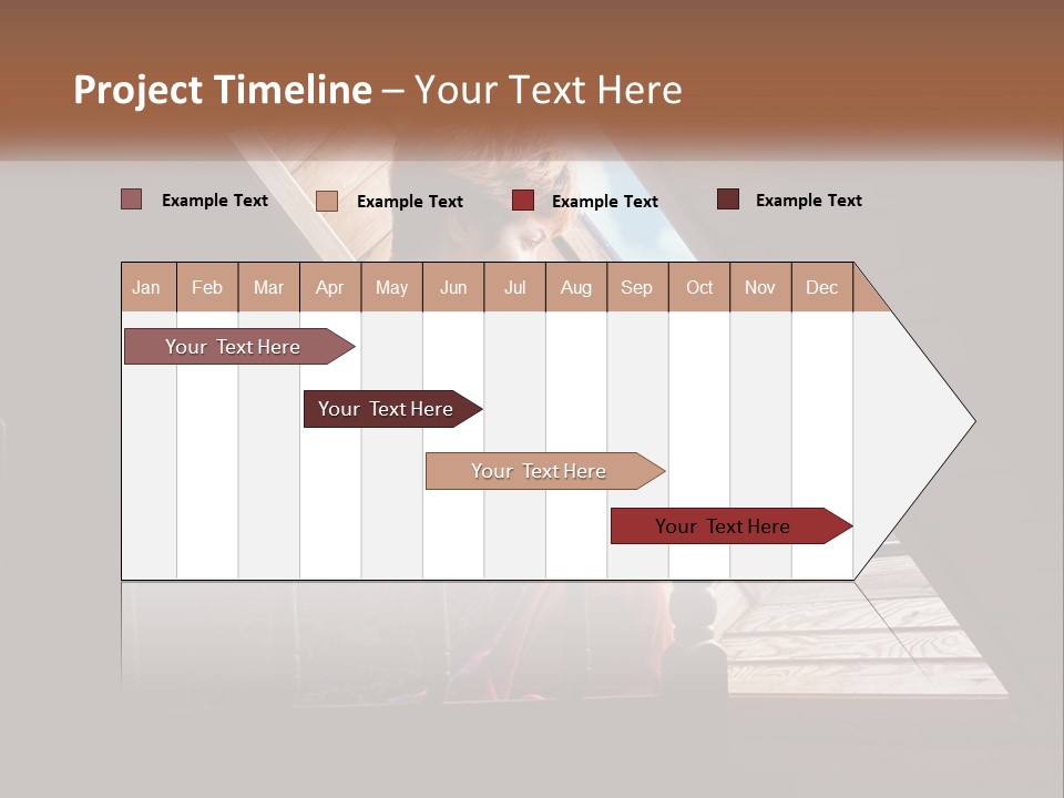 A Woman Sitting On A Bed Looking Out Of A Window PowerPoint Template
