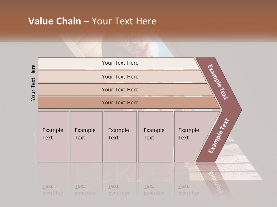 A Woman Sitting On A Bed Looking Out Of A Window PowerPoint Template