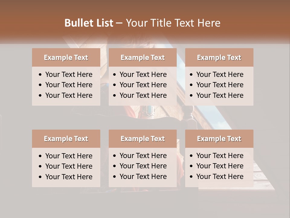 A Woman Sitting On A Bed Looking Out Of A Window PowerPoint Template