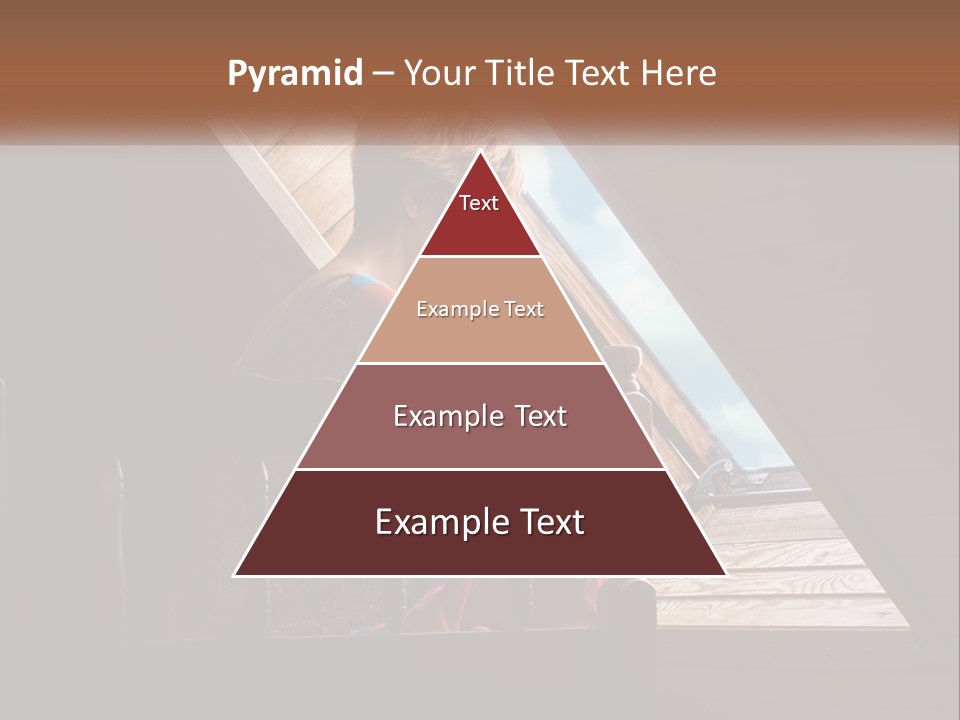 A Woman Sitting On A Bed Looking Out Of A Window PowerPoint Template