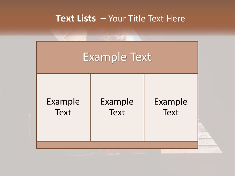 A Woman Sitting On A Bed Looking Out Of A Window PowerPoint Template