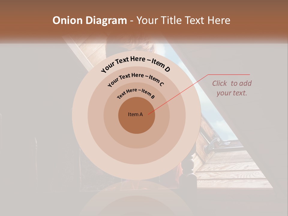 A Woman Sitting On A Bed Looking Out Of A Window PowerPoint Template