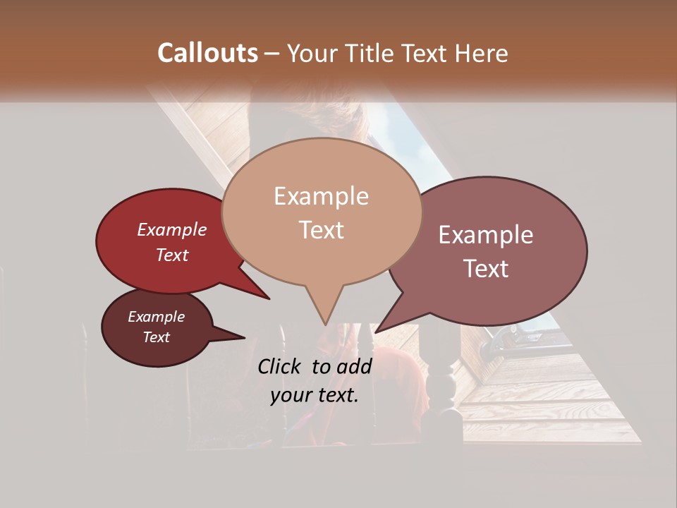 A Woman Sitting On A Bed Looking Out Of A Window PowerPoint Template