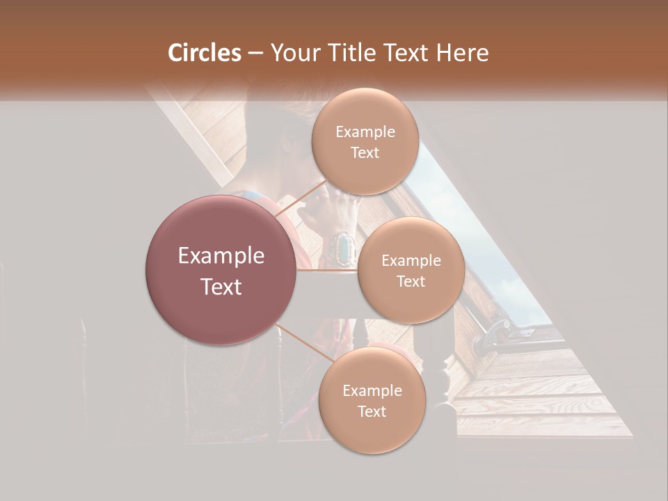 A Woman Sitting On A Bed Looking Out Of A Window PowerPoint Template