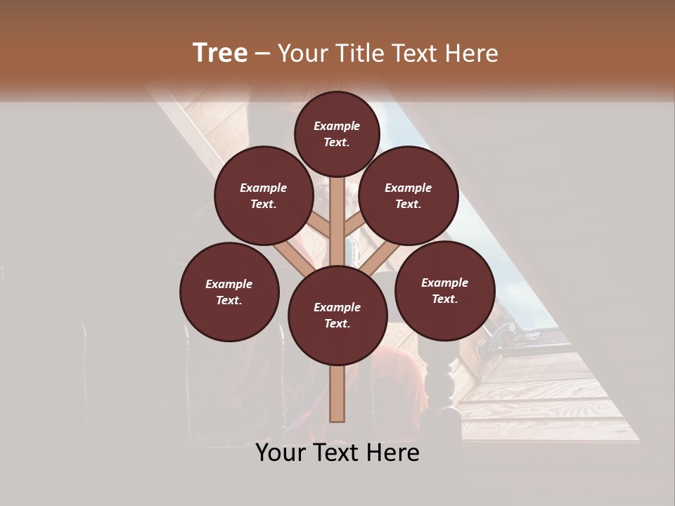 A Woman Sitting On A Bed Looking Out Of A Window PowerPoint Template