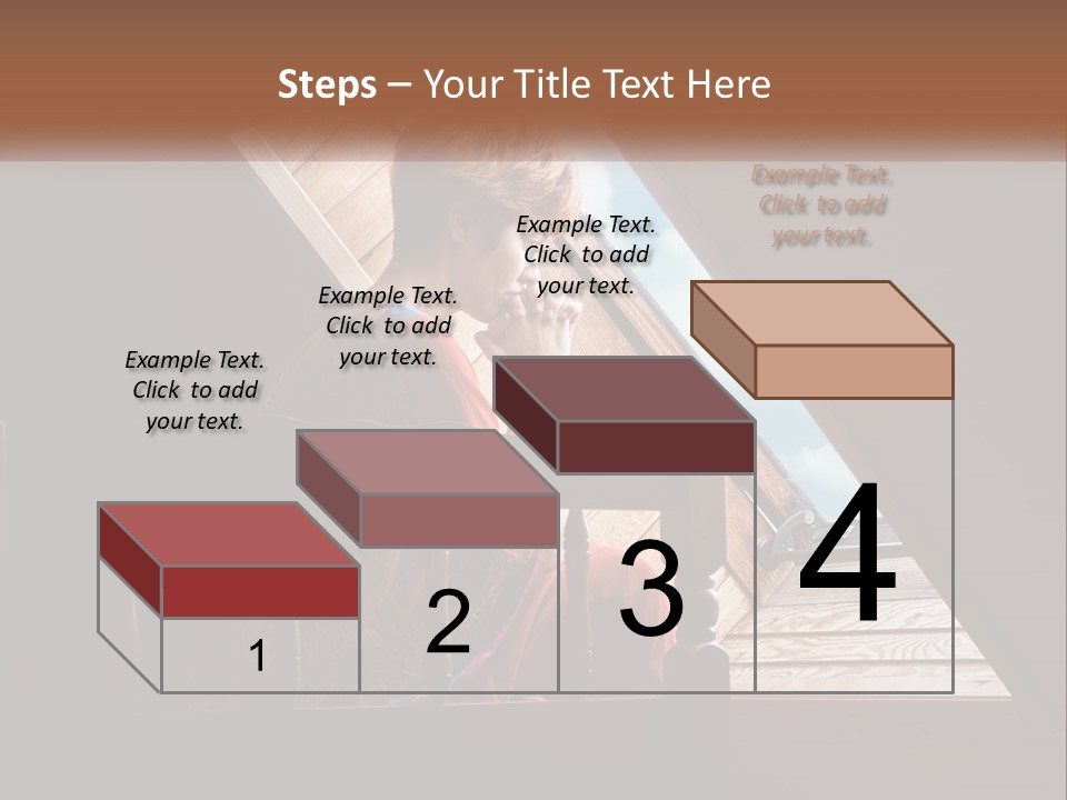 A Woman Sitting On A Bed Looking Out Of A Window PowerPoint Template