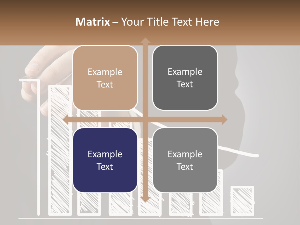 A Business Man Drawing A Graph On A Screen PowerPoint Template