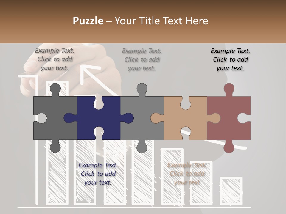 A Business Man Drawing A Graph On A Screen PowerPoint Template