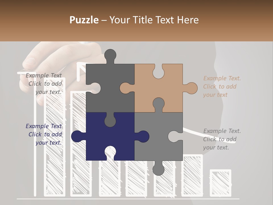 A Business Man Drawing A Graph On A Screen PowerPoint Template