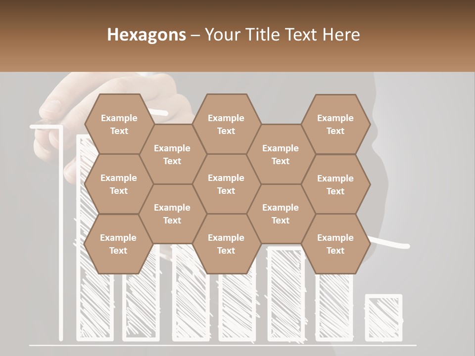 A Business Man Drawing A Graph On A Screen PowerPoint Template