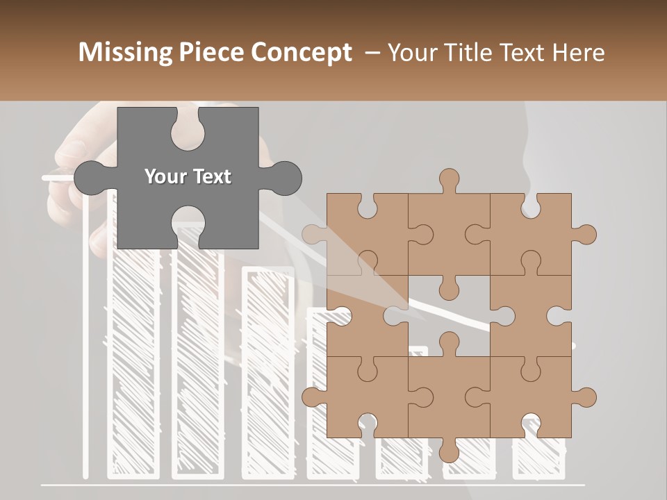 A Business Man Drawing A Graph On A Screen PowerPoint Template